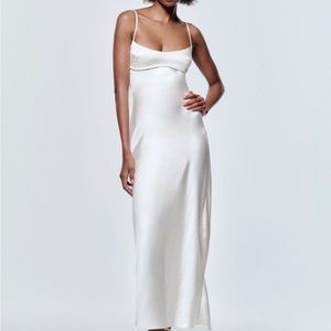 Zara long silk dress